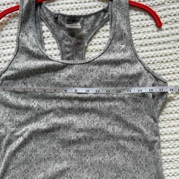 Gymshark Gray Fleur Texture Vest Tank Top Women's XL - Picture 5 of 5